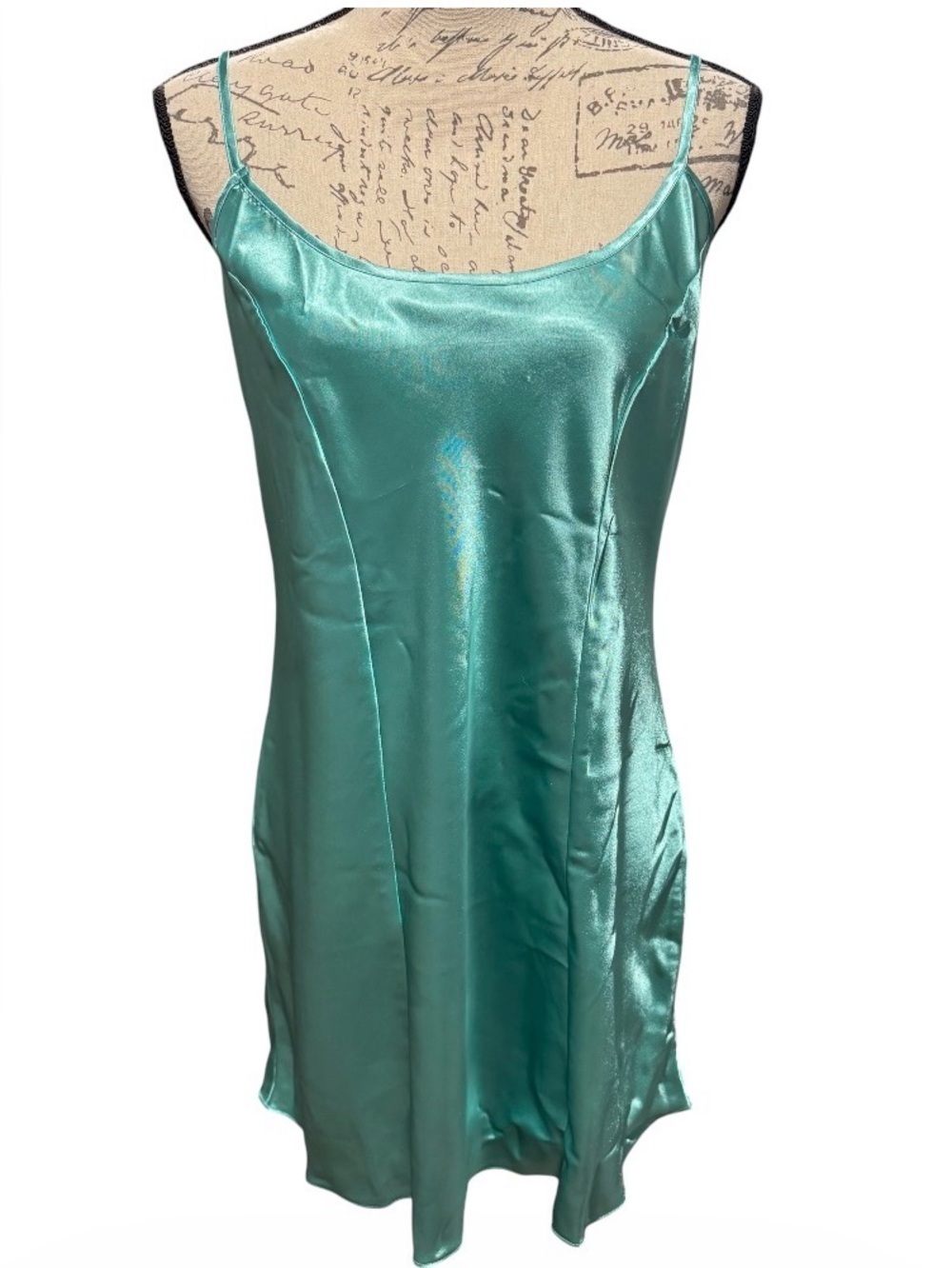 Unbranded Women’s Nightgown Lingerie Slip Dress Seafoam Green Size Medium NEW